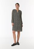 Comma Jurk Beige / Lichtbeige / Zwart
