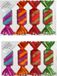 Inge-glas Inge's Christmas Decor Gmbh Kersthangers - 8x - snoepjes - gekleurd - 10.5 cm