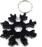Heble® Multifunctionele 18-in-1 Sneeuwvlok Multitool - Zwart