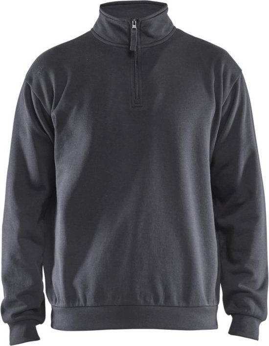 Blåkläder Sweatshirt met halve rits 3587-1169 - Medium Grijs - 4XL