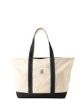 Carhartt WIP Shopper 'CANVAS BEACH TOTE NATURAL / BLACK' beige