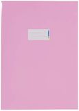 HERMA 19805 Kartonnen notitieboekjes, DIN A4, boekhoezen met tekstveld, van stevig en extra sterk papier, set van 10 boekhoezen voor schoolschriften, roze