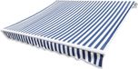 vidaXL Tissu de auvent - 500x300 cm - toile - bleu et blanc - occultant - 2 ans de garantie