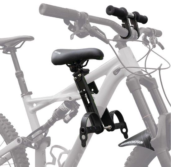 Shotgun Child Bike Seat incl. Handlebar Attachment - Black