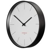 Kienzle Wandklok - Modern - 25cm - Radiogestuurd - Zwart - Wit