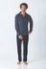 Hajo Premium katoen heren doorknoop pyjama marine blauw