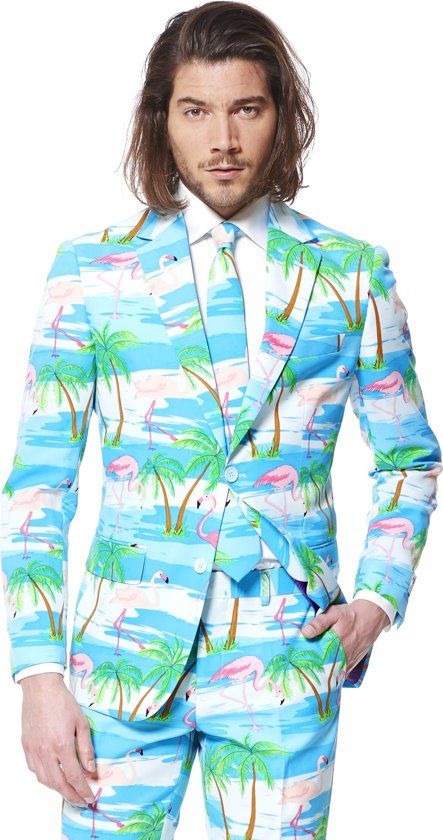 OppoSuits Flaminguy - Kostuum - Maat 54