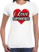 Bellatio Decorations I love superheroes T-shirt Wit Dames S