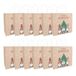 Idena 30512-12 - Geschenkzakjes Vrolijk Kerstfeest, 12 stuks, geschenkzakjes in de maat 28 x 28 x 15 cm, papieren zakjes kerst, kabouter met kerstboom