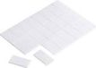 TRU COMPONENTS 1564000 Dubbelzijdige kleefpads Wit (l x b) 25 mm x 13 mm 24 stuk(s)