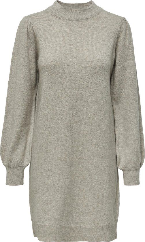 JDY Jdyrue L/S High Neck Dress Knt Noos Damesjurk, Kasteel Grijs - Maat M
