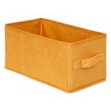 5Five Opbergmand/kastmand - geel - 7 liter - 31 x 15 x 15 cm