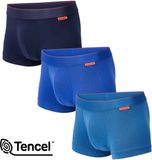 Undiemeister Boxershorts Multipack - Heren - Mellowood - Blauwtinten - 3-pack - Maat S
