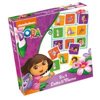 Tactic Dora 2 in 1 Lotto & Memo - Bordspel - 4+ jaar
