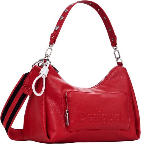 Desigual Schoudertas Half Logo Mayari Shoulderbag Carmine Rood