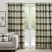 Fusion Matteo Green Tartan Gordijnen met ringen, 168 x 229 cm (b x l) - 2 panelen - 100% katoen - olijfgroen geruite gordijnen - donkergroene gordijnen voor slaapkamer, woonkamer of kantoor - klaar om