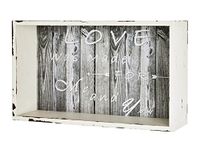 Haku Wandplank 33 x 10 x 20 cm Vintage Wit/Grijs MDF