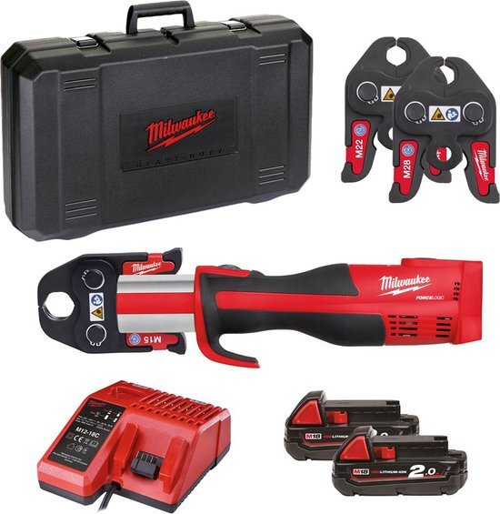 Milwaukee M18 BLHPT-202C M-SET Accu Perstang Koolborstelloos 18V 2,0Ah Li-Ion