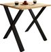 VCM Eettafel Schwarz / Honig-Eiche