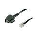 TAE Goobay TAE telefoonkabel 10 m/TAE-F-stekker naar western/RJ11 RJ14 6P4C platte kabel voor Siemens Telefoon Vodafone/DSL 10 m