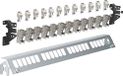 Hager FZ24MM Netwerkpatchpaneel CAT 6A Deels ingericht