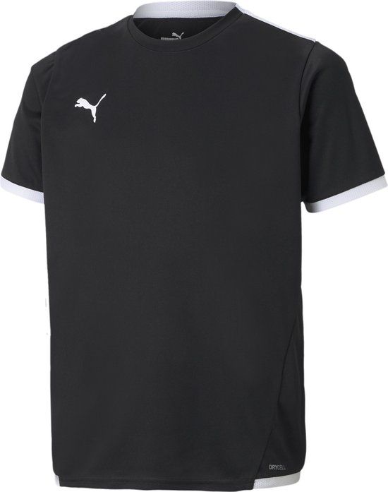 PUMA teamLIGA Jersey Jr Unisex sportshirt - Puma Black-Puma White