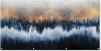 GreatGardenPosters Tuinposter - Marmer - Abstract - Chic - Goud - 160x80 cm - Buiten