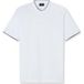 OLYMP Casual Regular Fit korte-mouwen trui wit, Effen