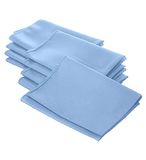 LA Linen Popeline servetten, polyester, lichtblauw, 45,7 x 45,7 cm, 10 stuks