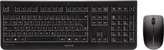 Cherry DW 3000 Toetsenbord en Muis Set - AZERTY - Zwart