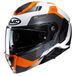 HJC i91 Carst Wit Oranje Systeemhelm Maat XS