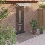 Maison Exclusive - Auvent pour porte d'entrée, gris, 150x75 cm, polycarbonate