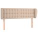 VidaXL Hoofdbord met randen 147x23x78/88 cm kunstleer cappuccinokleur