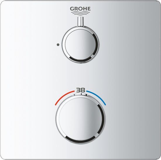 GROHE Grohtherm Thermostatische Inbouwdouchekraan - Chroom | 24078000