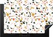 Merkloos KitchenYeah® Inductie beschermer 77x51 cm - Grijs - Roze - Terrazzo - Inductie kookplaat accessoire