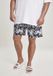 Urban Classics Palm Swim Shorts Heren Zwart/Wit S