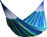 Merkloos Hamac d'extérieur bleu et vert de 1,6 mètre pour jardin, camping, voyage