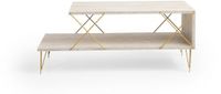 Hanah Home Houten salontafel "Loire" 100 x 50 x 40 cm - Antraciet