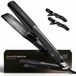 Golden Goods® Professionele Stoom Stijltang - Steam Straight Black - 2 in 1 - Hair Straightener - Krultang - Incl. Haarclips - Snel opgewarmd