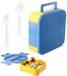 Unyqoos® Boîte à pain enfant étanche et polyvalente à trois compartiments pour l'école