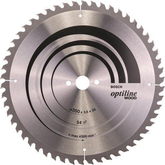Bosch Cirkelzaagblad Optiline Wood 350 x 30 x 3 - 2608640674