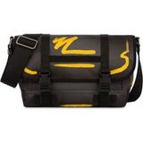 Moschino Sac bandoulière en nylon Shadows & Squiggles gris