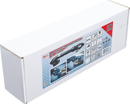 BGS 3268 Pneumatische slijpmachine - extra lang - platte kop - 376 mm