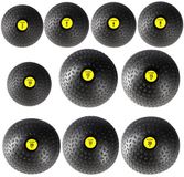 HMS PST-Serie Slam Ball - 8 kg - Zwart/Geel