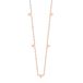 Cilla Jewels dames ketting Edelstaal Verguld Rose Driehoek