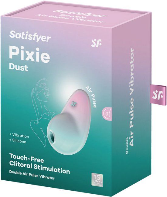 Satisfyer Pixie Dust Clitoral Stimulator - Mint/Pink