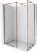 Mexen Kioto-XF paroi de douche Walk-in avec cadre 90 x 70 cm, transparent 10 mm, or rose