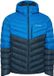 VAUDE Men's Monviso Down Hooded Jacket, Jas, outdoorjas, met kap, donsjas, Heren, Outdoorjas, S, radiate blue, 50-100% gerecycled polyester, Herfst/Winter 2025