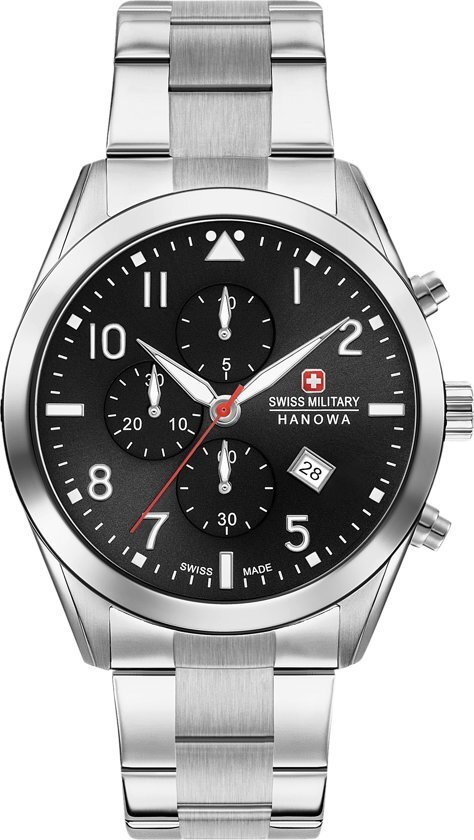 Swiss Military Hanowa 06-5316.04.007 horloge heren - zilver - edelstaal