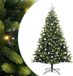 vidaXL Kunstkerstboom met scharnier 300 leds groen 210 cm